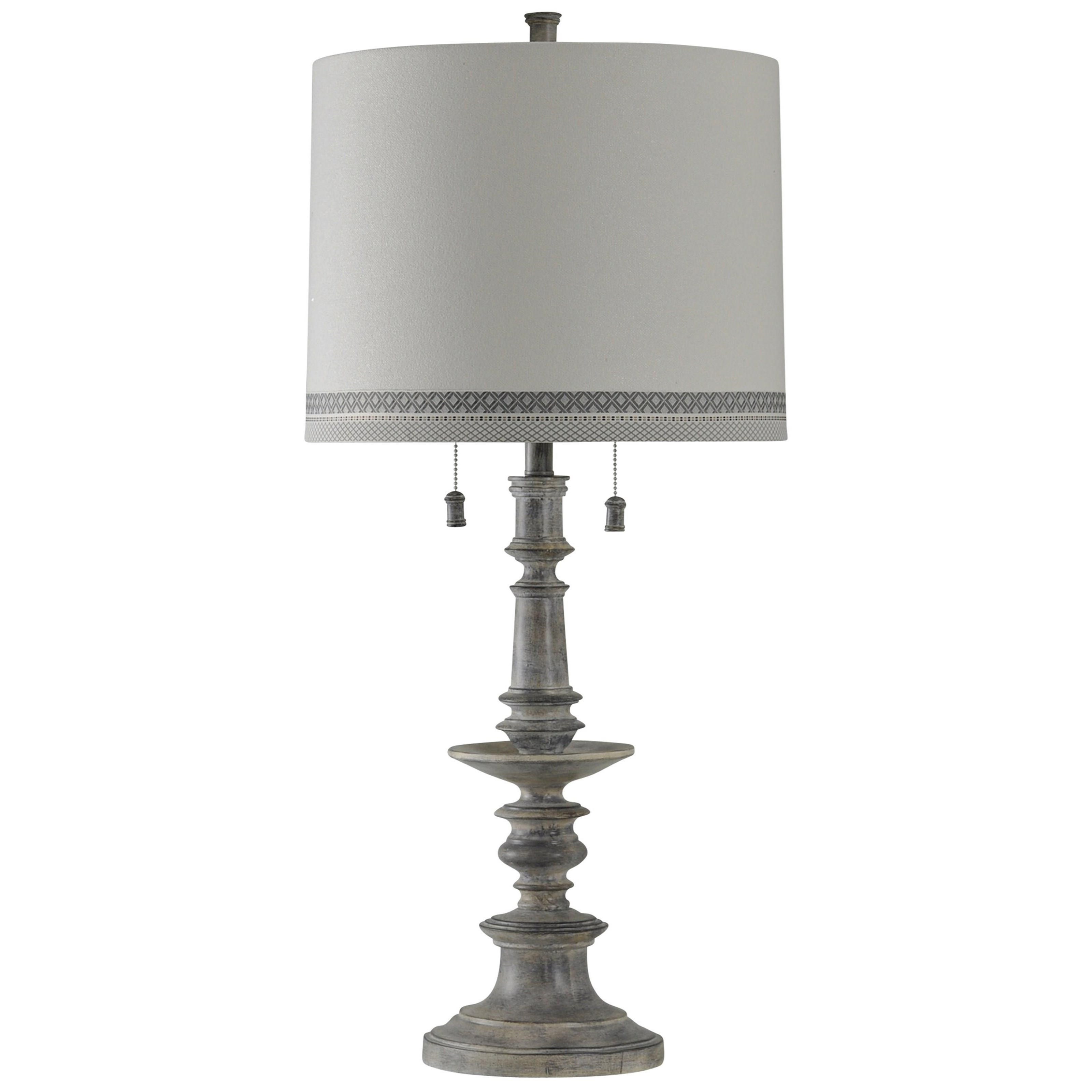 StyleCraft Lamps L311009 Washed Gray Table Lamp | Weinberger's